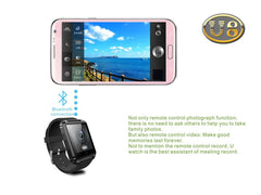 Original Bluetooth Smart <font><b>Watch</b></font> U8 Smartwatch U <font><b>Watch</b></font> For iOS iPhone Samsung Sony Huawei Xiaomi Android Phones Good as GT08 DZ09