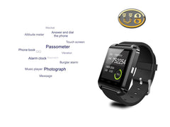 Original Bluetooth Smart <font><b>Watch</b></font> U8 Smartwatch U <font><b>Watch</b></font> For iOS iPhone Samsung Sony Huawei Xiaomi Android Phones Good as GT08 DZ09